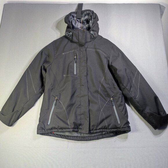 North End Sport hooded winter jacket women's size L black colour - Picture 1 of 14